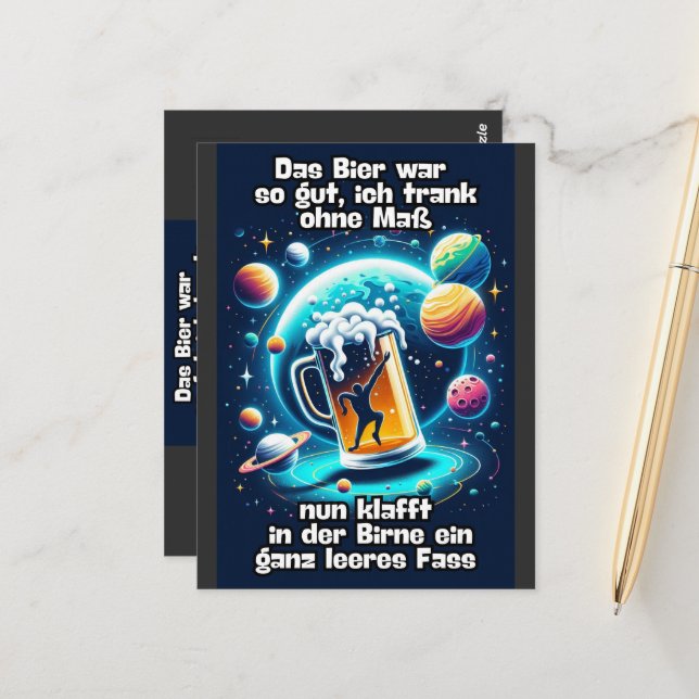 The Beer Postcard (Front/Back In Situ)