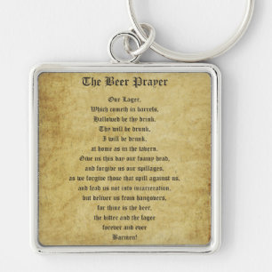 The Beer Prayer Key Ring