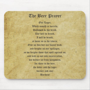 The Beer Prayer Mouse Pad