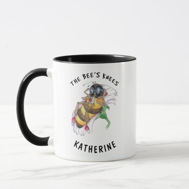 The bee's knees custom  mug (Left)