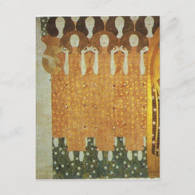 The Beethoven Frieze: The Longing for Happiness Fi Postcard (Front)