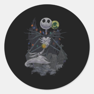 The Before Christmas Halloween Vibes  Classic Round Sticker