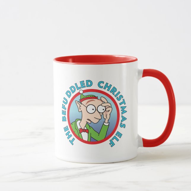 The Befuddled Christmas Elf Mug (Right)