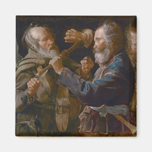 The Beggars' Brawl, c.1625-30 (oil on canvas) Magnet