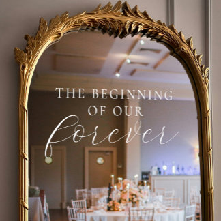 The Beginning of Forever Elegant Script Wedding