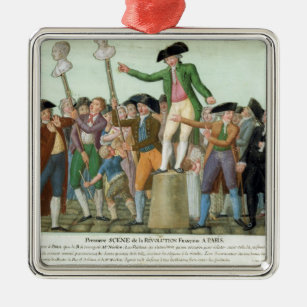 The Beginning of the French Revolution Metal Ornament