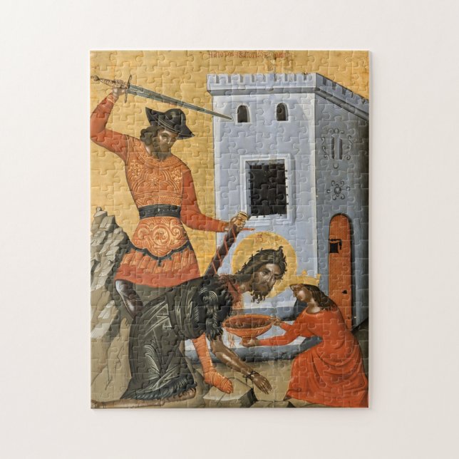 The Beheading of John the Baptist Orthodox Icon Jigsaw Puzzle (Vertical)