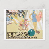 The Belgian Coast Travel Poster