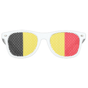 The Belgian tricolour Flag of Belgium Retro Sunglasses