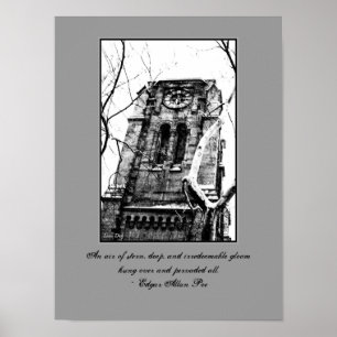 'The Bell Tower' Gothic Quotables Poster