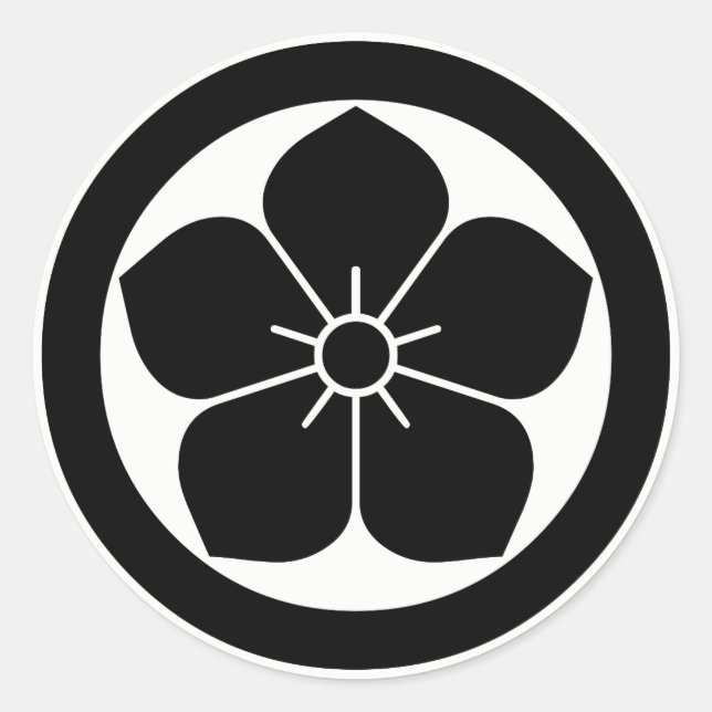 The Bellflower in the Circle Classic Round Sticker (Front)