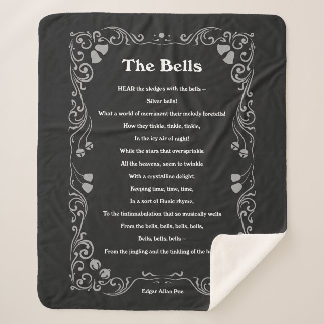 The Bells by Edgar Allan Poe Sherpa Blanket (Front)