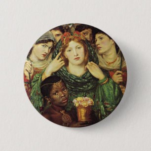 The Beloved by Dante Raphael Rossetti 6 Cm Round Badge