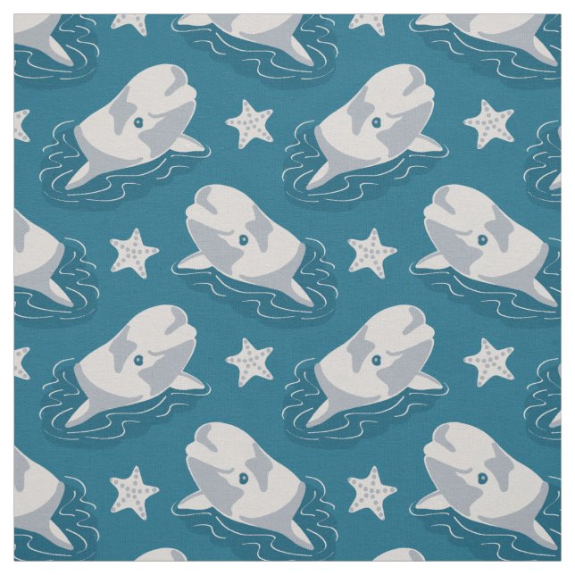 The Beluga Whale Fabric (Swatch)