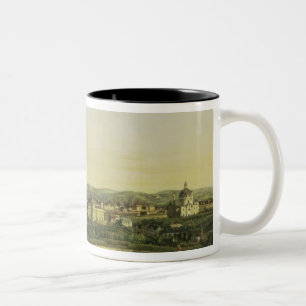 The Belvedere from Gesehen, Vienna Two-Tone Coffee Mug