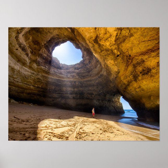 The Benagil cave in Algarve Portugal Poster (Front)