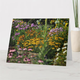 The Bench in the Tent Gardens Card