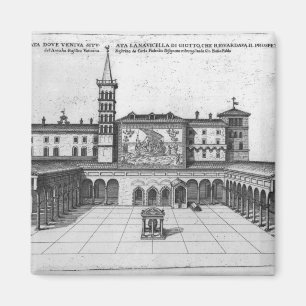 The Benediction Loggia of the Old Vatican Magnet