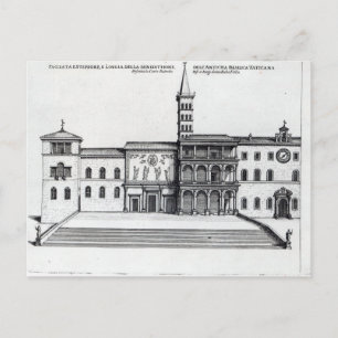 The Benediction Loggia of the Old Vatican Postcard