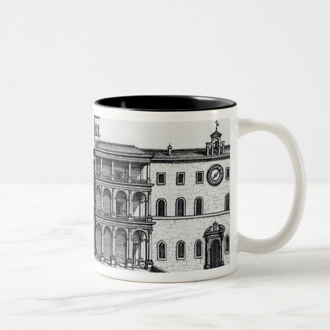 The Benediction Loggia of the Old Vatican Two-Tone Coffee Mug (Right)