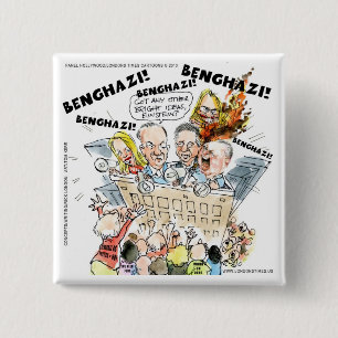 The Benghazi Shuffle Funny 15 Cm Square Badge