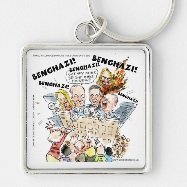 The Benghazi Shuffle Funny Key Ring (Front)