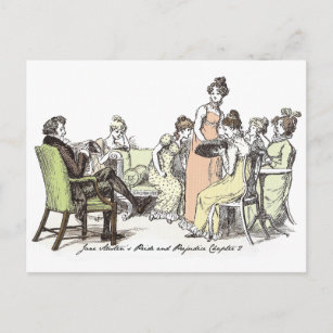 The Bennet Family - Jane Austen Pride & Prejudice Postcard
