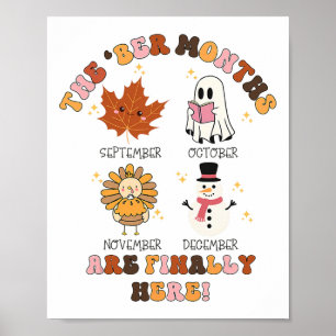 The Ber Months Are Finally Here Ghost Turkey Thank Poster
