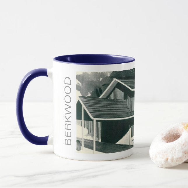 The Berkwood Mid-Century Modern House Mug (With Donut)