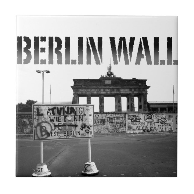 The Berlin Wall Germany 1989 - Pro Photo Ceramic Tile (Front)