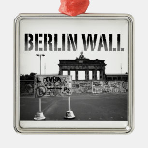 The Berlin Wall Germany 1989 - Pro Photo Metal Ornament
