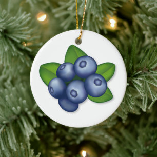 The Berry Best Blueberry Ceramic Ornament