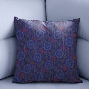 The Berry floral rainy scatter fibres textured Cushion