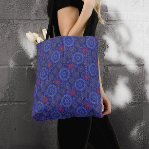 The Berry floral rainy scatter fibres textured Tote Bag