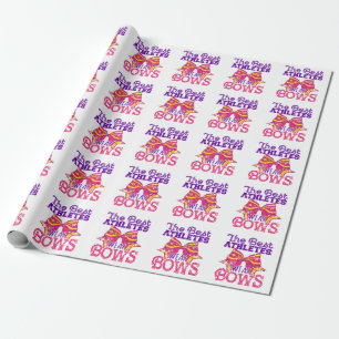 The Best Athletes Wear Bows Cute Cheerleading  Wrapping Paper