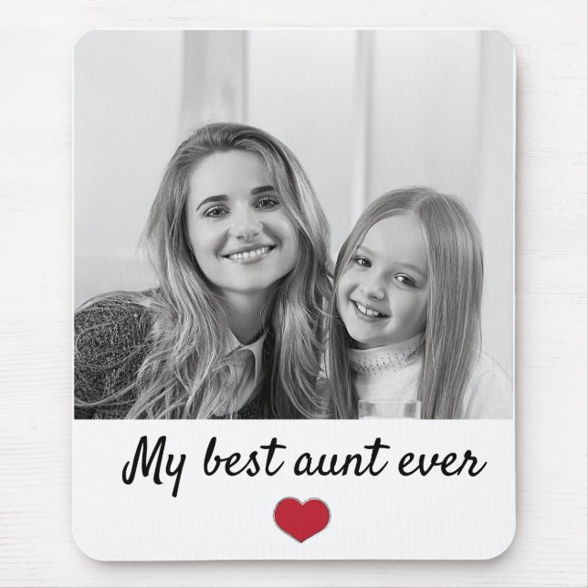the best aunt in the world mouse pad (Front)