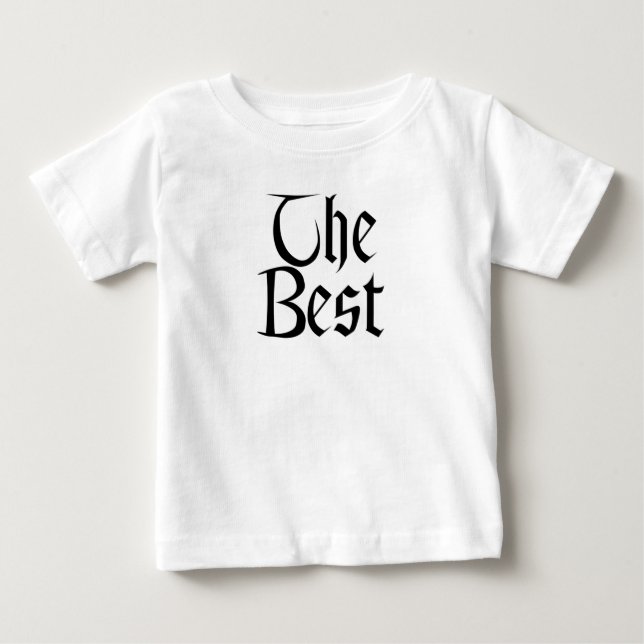 The Best baby white shirt (Front)