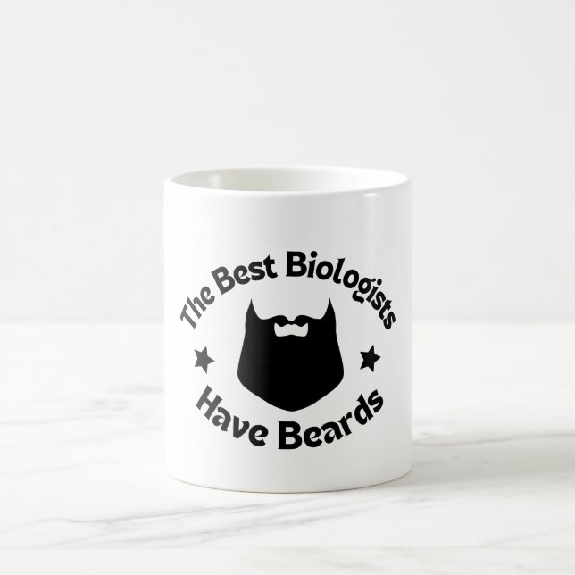 The Best Biologists Have Beards Coffee Mug (Center)