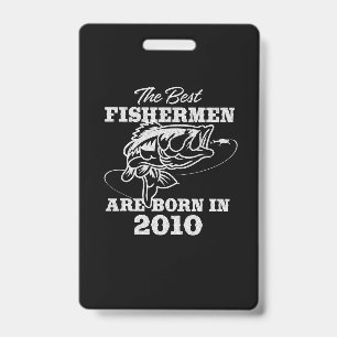 The best birthday gift for 2010s Fisherman Fishing ID Badge