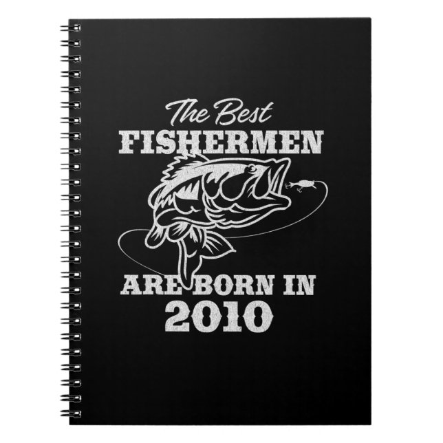 The best birthday gift for 2010s Fisherman Fishing Notebook (Front)