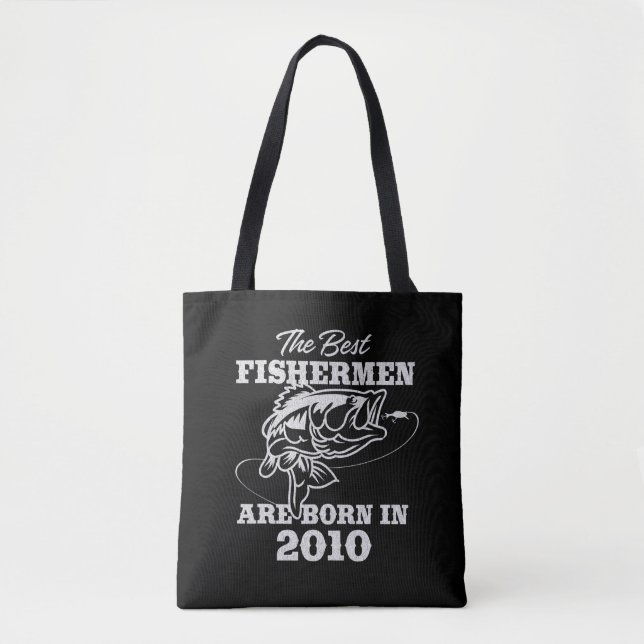 The best birthday gift for 2010s Fisherman Fishing Tote Bag (Front)