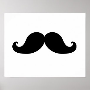THE BEST BLACK MUSTACHE POSTER