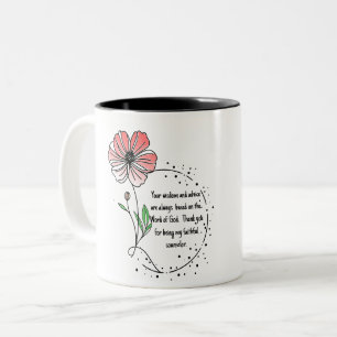 the best  blessed mom ever Two-Tone coffee mug
