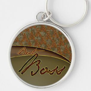 The best boss golden brown design key ring