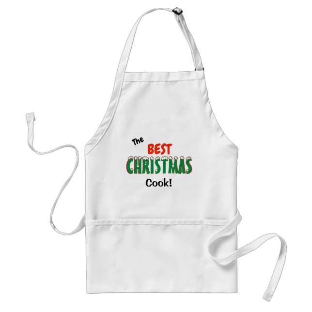 The Best CHRISTMAS Cook! Apron (Front)