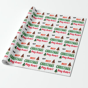 The Best CHRISTMAS Ever! Trees Wrapping Paper