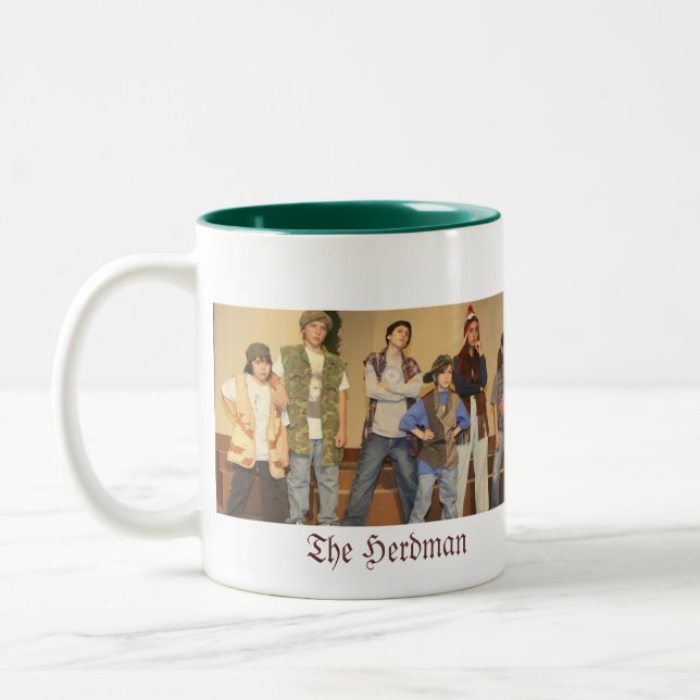The Best Christmas Pageant Ever Two-Tone Coffee Mug (Left)