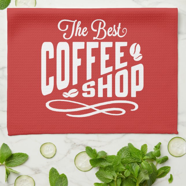 The Best Coffee Shop Tea Towel (Folded)