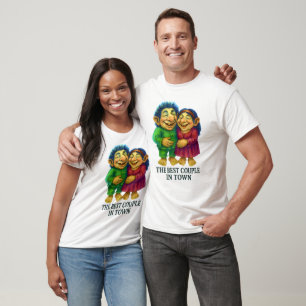 The Best Couple in Town – Cute Fantasy Troll Lover T-Shirt