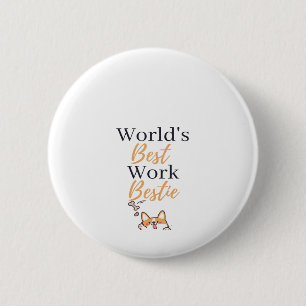 The Best Coworker In The World Graphic 6 Cm Round Badge